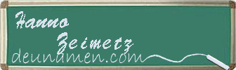 Hanno Zeimetz Visitenkarte